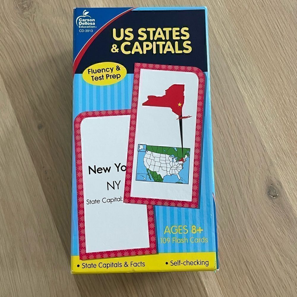 US States and Capitals Flashcards